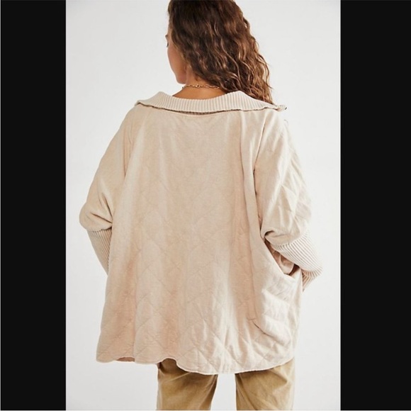 FREE PEOPLE | quilted turtleneck pullover sweater - Picture 2 of 10